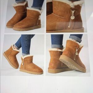 Cozy New Tan Shearling-Lined Women's Boots